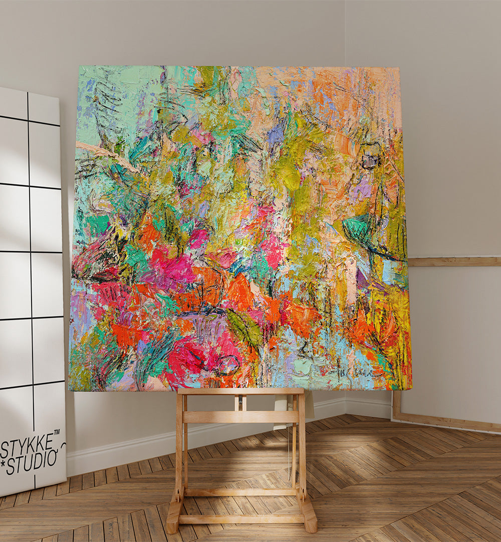 EXPRESSIONIST COLORFUL ABSTRACT V , ABSTRACT PAINTINGS