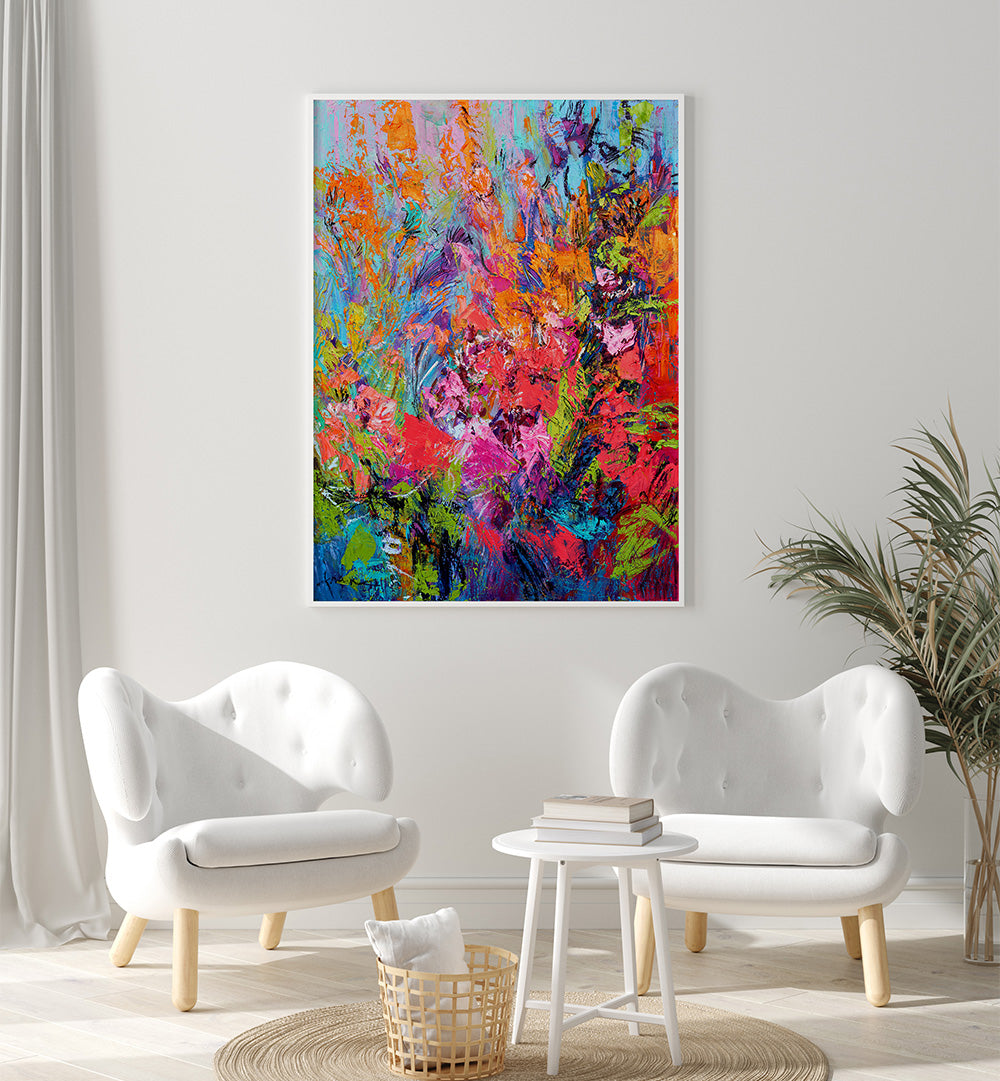 ETHEREAL BLOSSOM GLOW I , ABSTRACT PAINTINGS