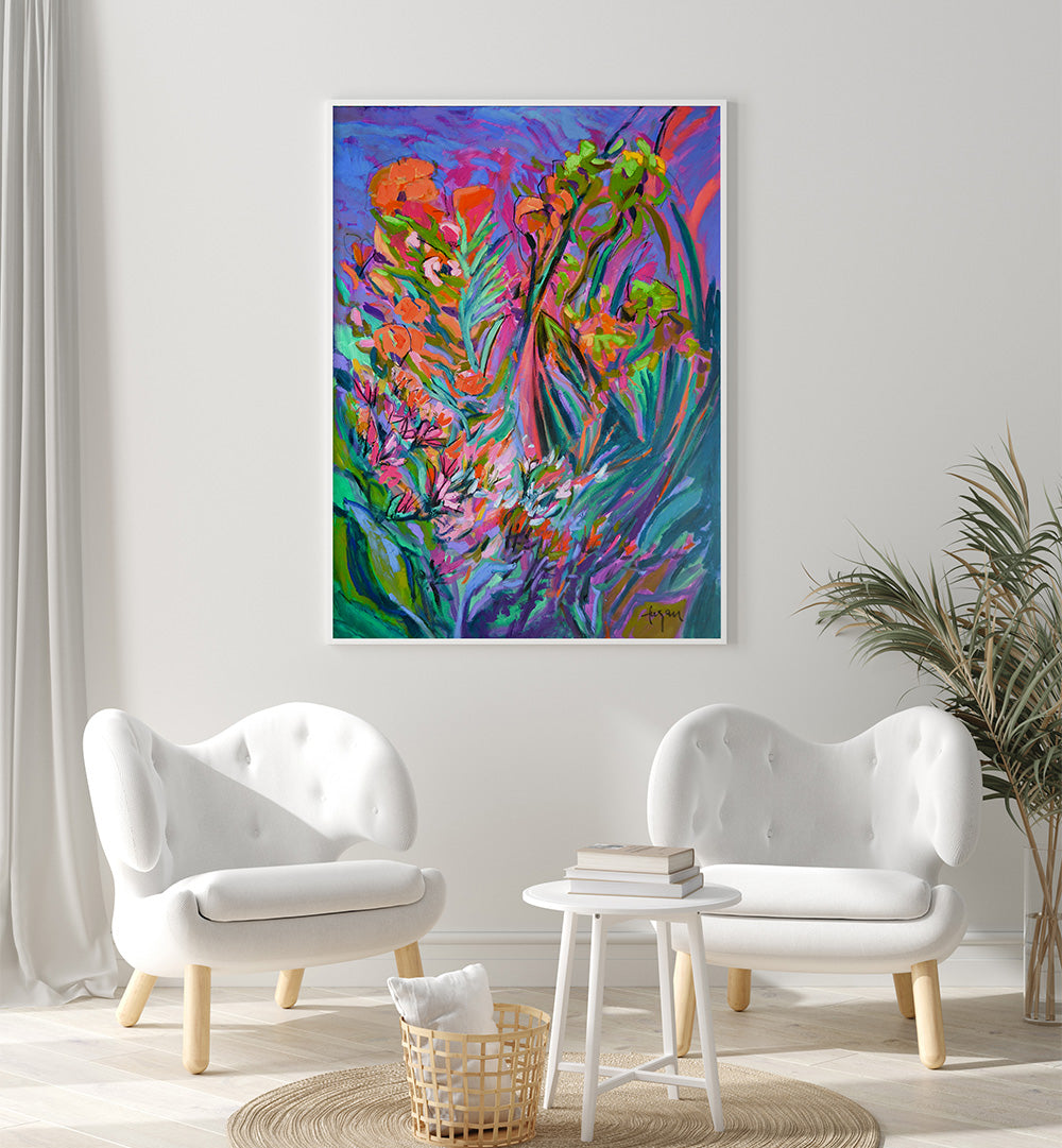 BURST OF BLOOMING LIGHT II , ABSTRACT PAINTINGS