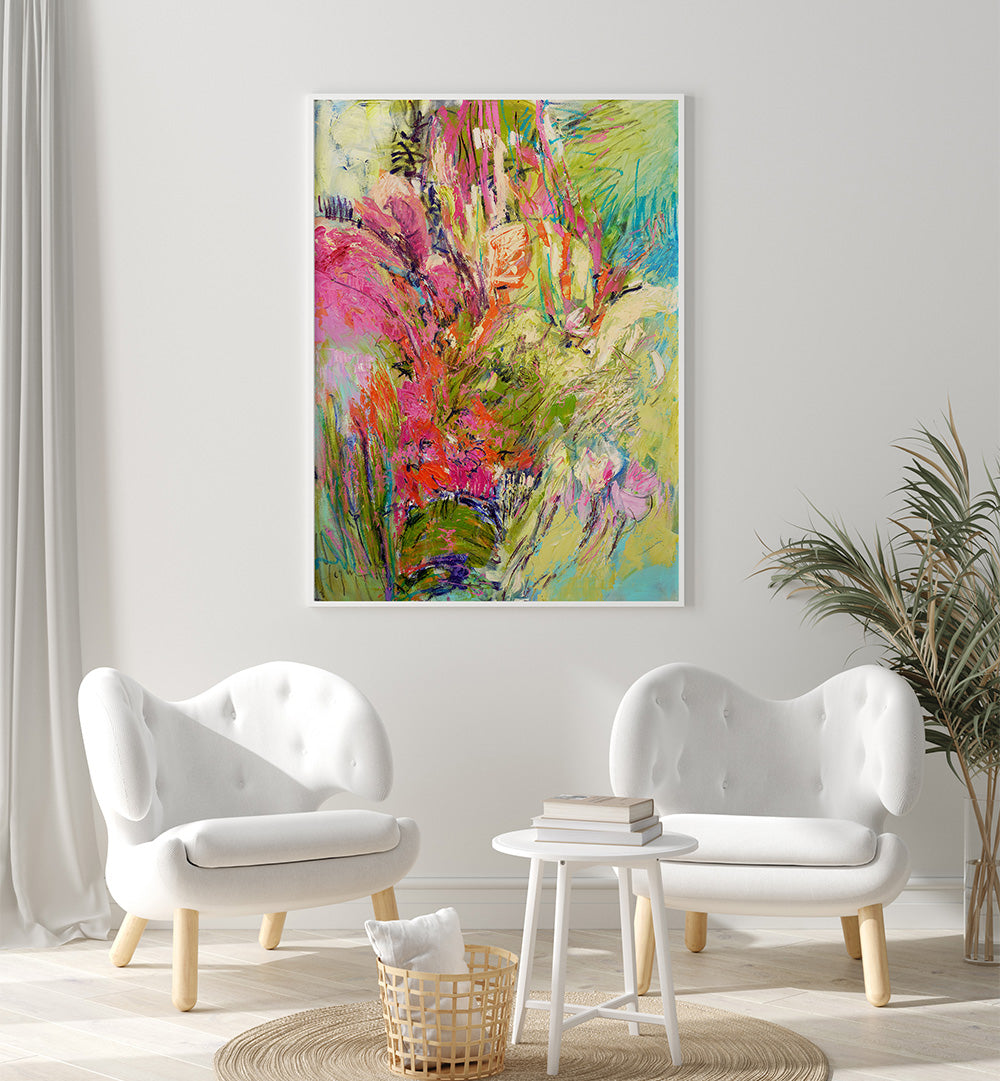 EXPRESSIONIST COLORFUL ABSTRACT IV , ABSTRACT PAINTINGS