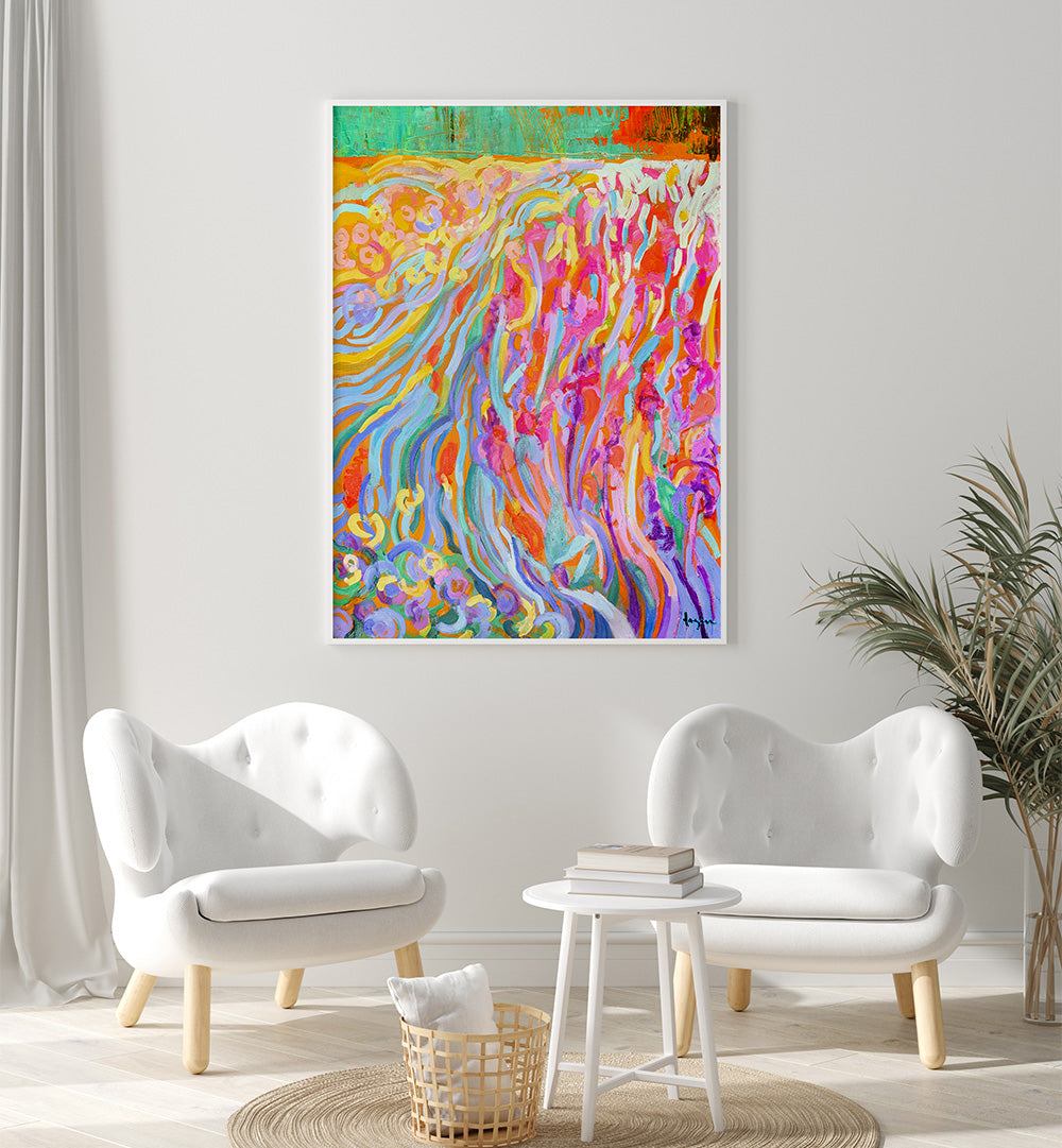 BRILLIANT BLOOM SCAPE II  , ABSTRACT PAINTINGS