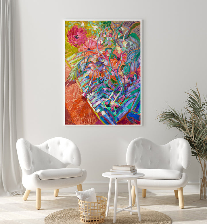 BOTANIC RADIANCE IV , ABSTRACT PAINTINGS