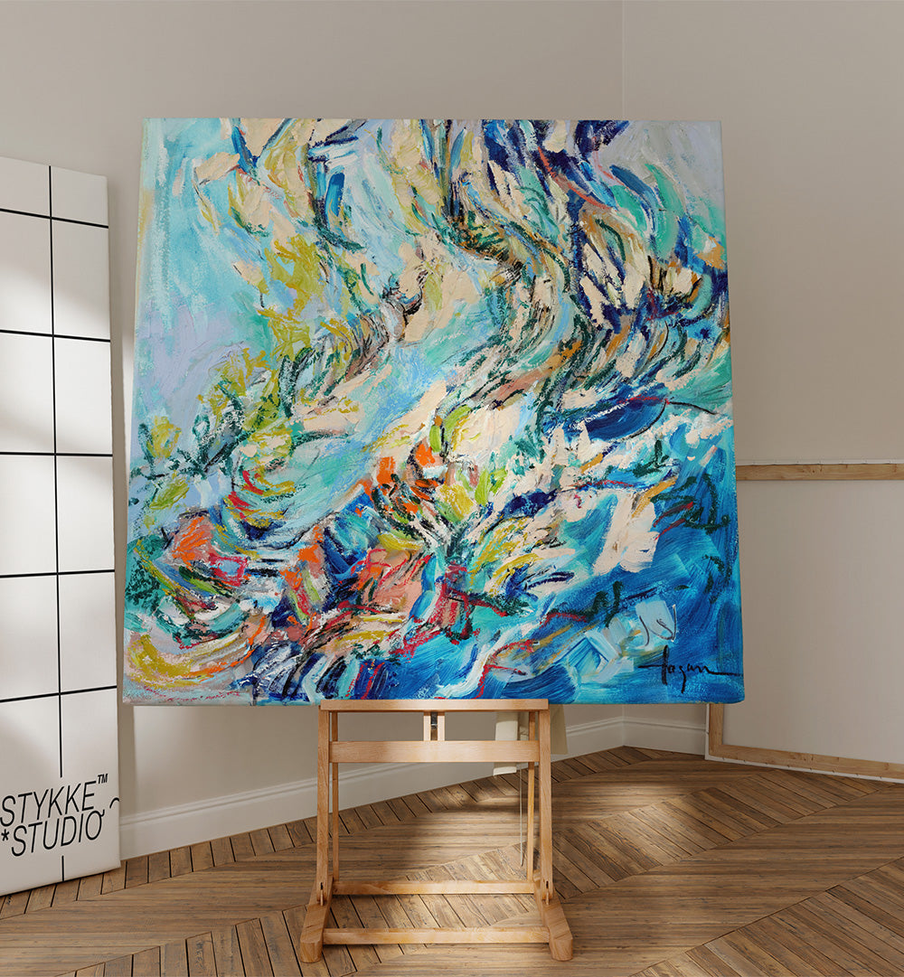 BURST OF BLOOMING LIGHT III , ABSTRACT PAINTINGS