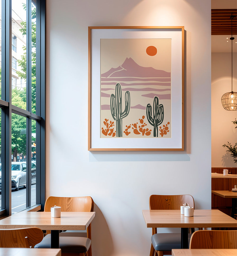 DESERT HEAT II , LANDSCAPE PAINTINGS