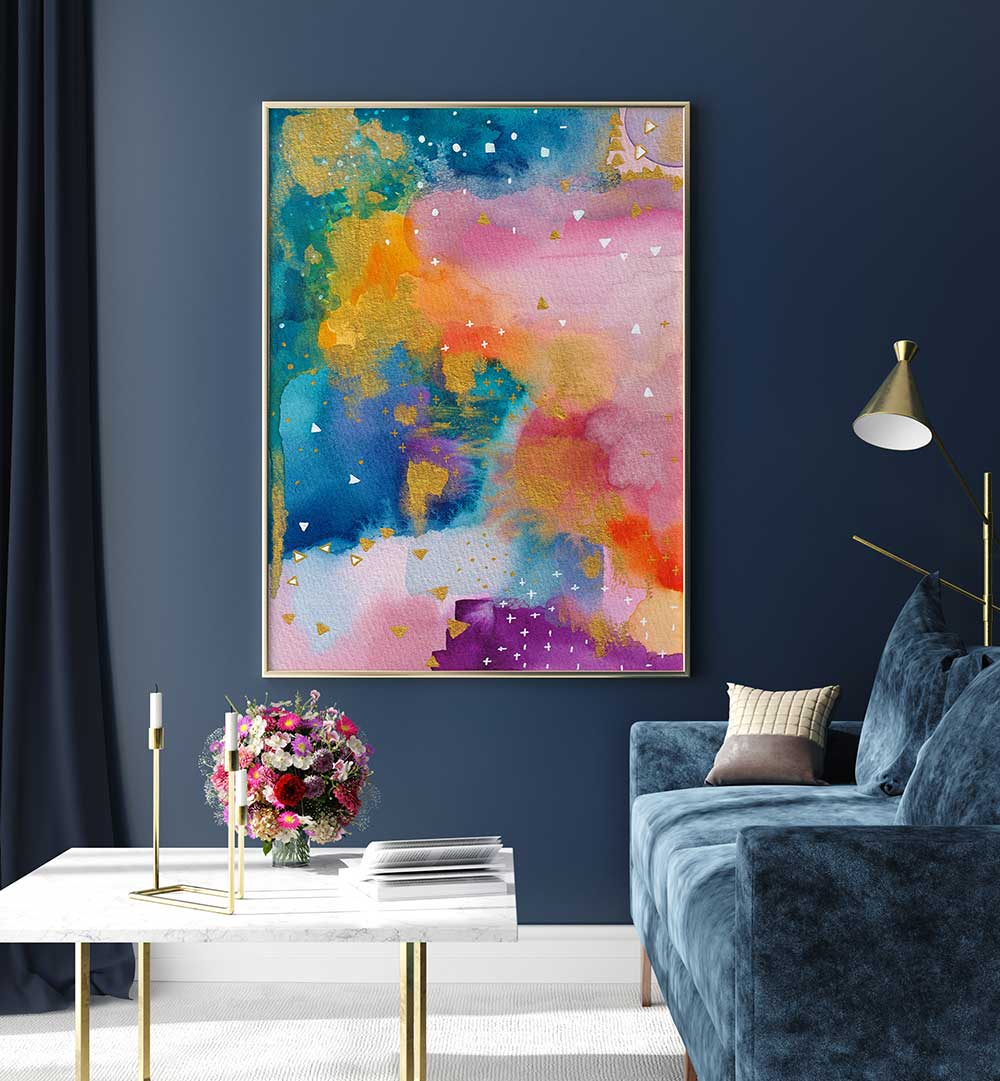 GLODEN MONSOON , ABSTRACT PAINTINGS