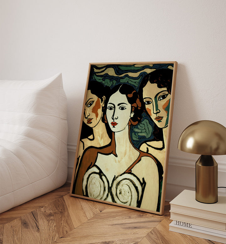 TRIO OF ELEGANCE , PORTRAITS & FIGURATIVE ILLUSTRATIONS