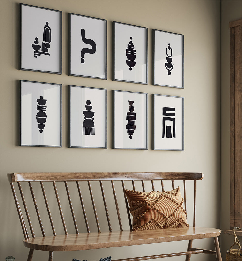 MONOCHROME BALANCE  GALLERY WALL , GALLERY WALLS & SETS