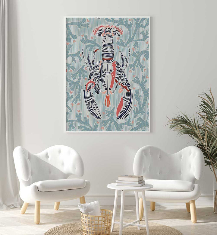 Stylish CRUSTACEAN CORE MINT, BAR art enhances your cafe's ambiance with elegance and charm. Perfect for any setting.