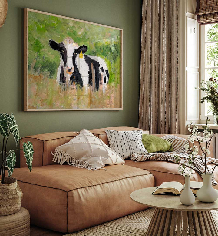 COVERED IN CLOVER , ANIMAL PAINTINGS