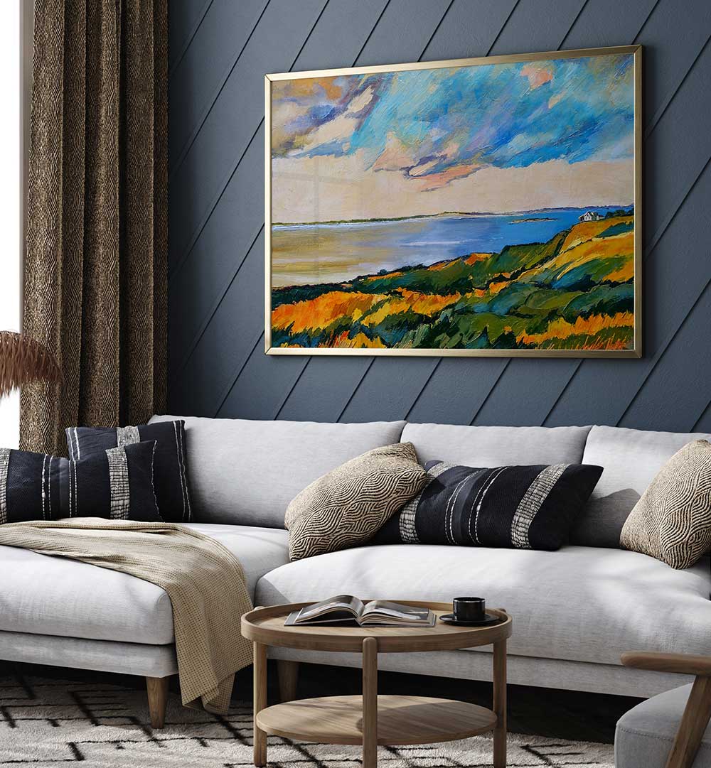 BAY IN CAPE COD , BEACH PAINTINGS