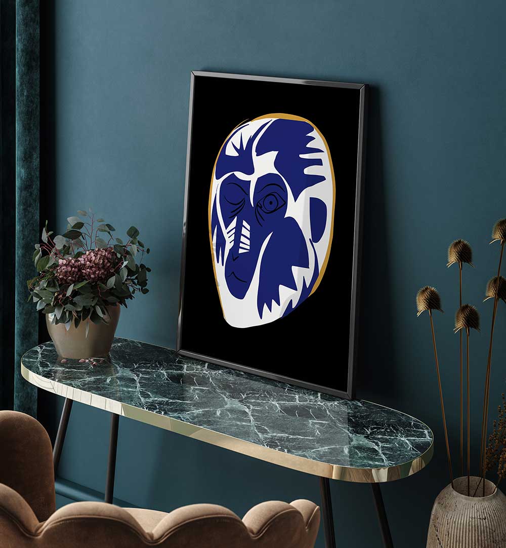 ABSTRACT MASK ILLUSION , ABSTRACT PAINTINGS