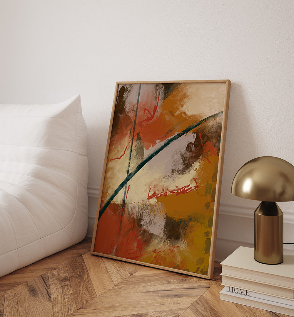 AUTUMN BRUSHSTROKES , ABSTRACT PAINTINGS