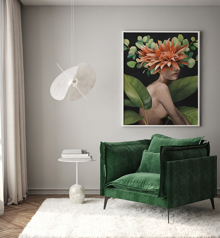 VEILED BY BLOOM, SURREAL ART PRINTS