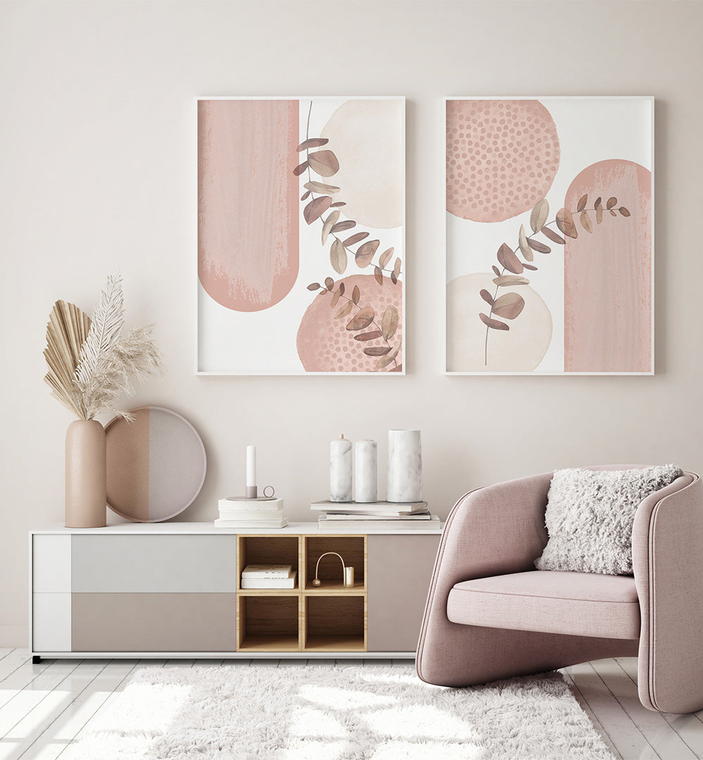 THE DOTTED ARCHES SET , SET OF 2 PAINTINGS