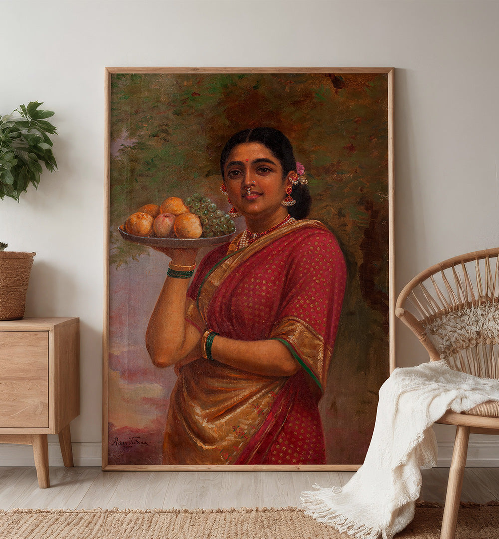 THE MAHARASHTRIAN LADY , INDIAN ART PAINTINGS