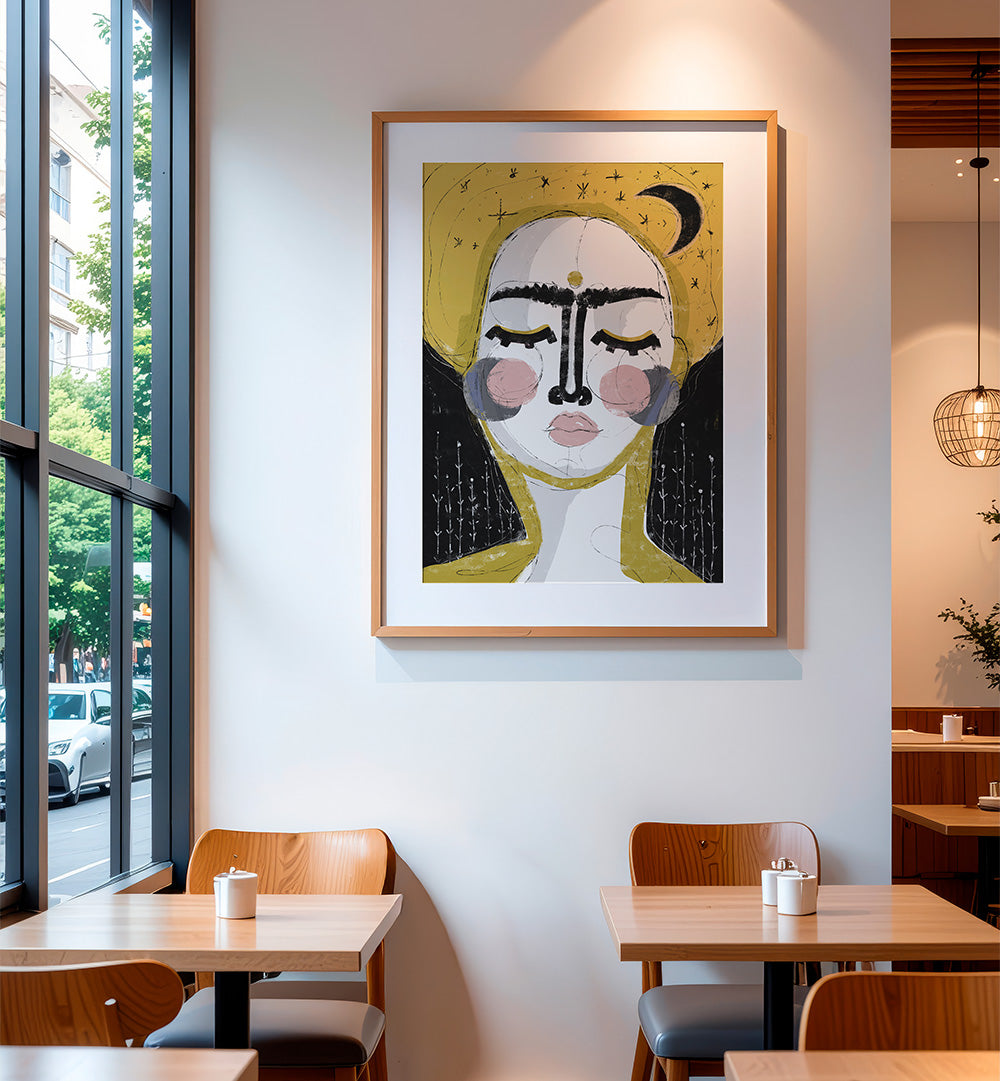 MOONLIT SERENITY , PORTRAITS & FIGURATIVE ILLUSTRATIONS