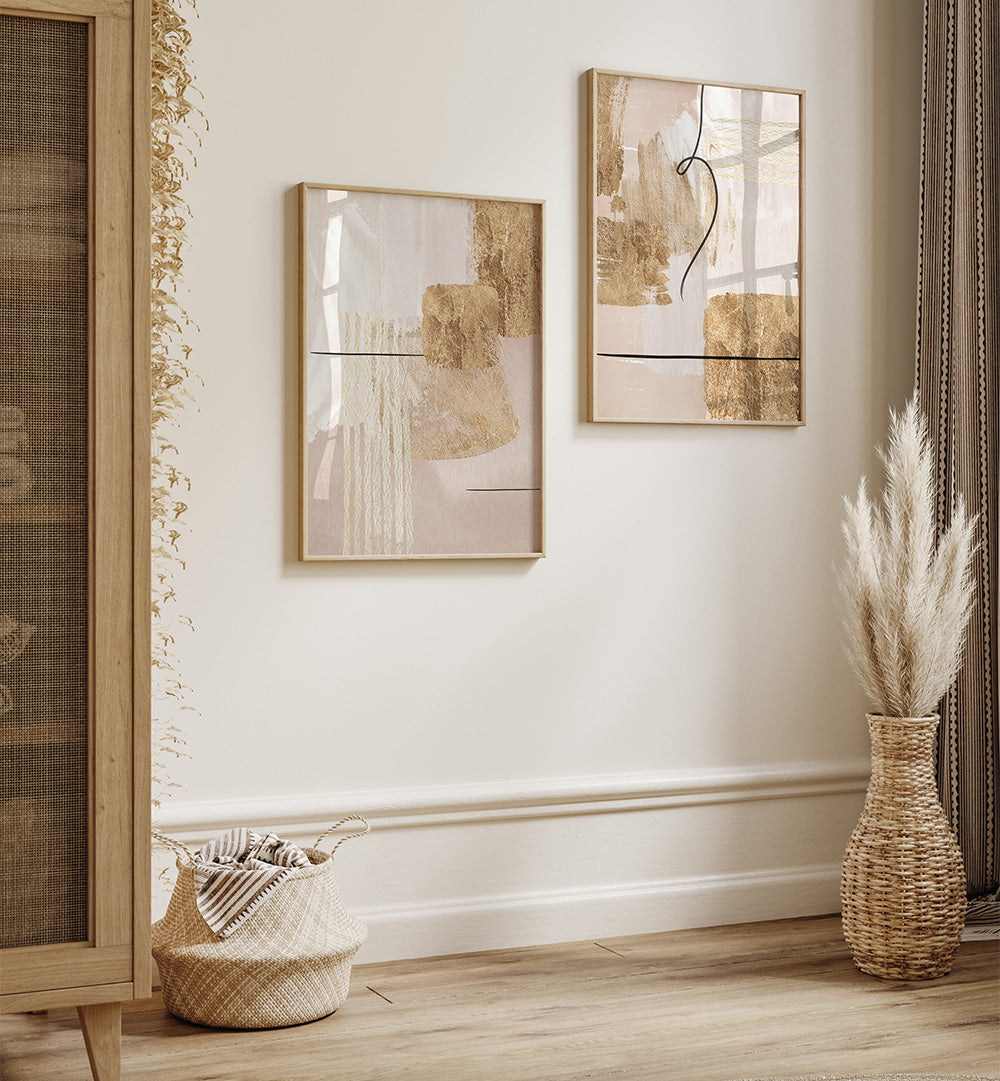 AURELIAN ECHOES SET , SET OF 2 PAINTINGS