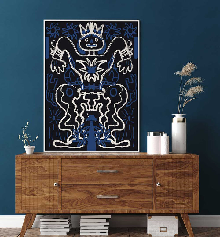 CHALK DRAWING COWBOY , COMIC POSTERS