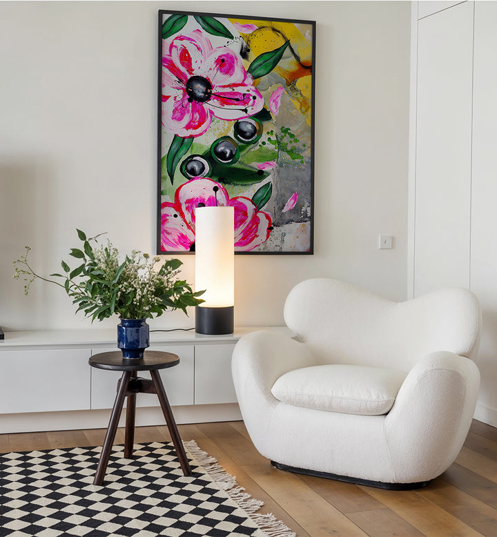 VIBRANT PINK FLOWERS BT , FLORAL FLOWER PAINTINGS