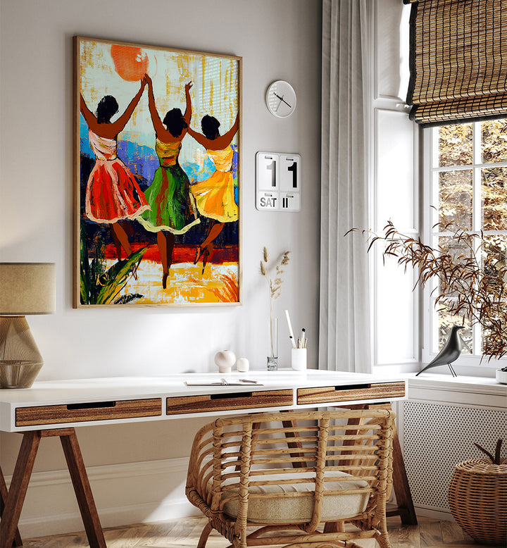 DANCING WOMEN , PORTRAITS & FIGURATIVE ILLUSTRATIONS