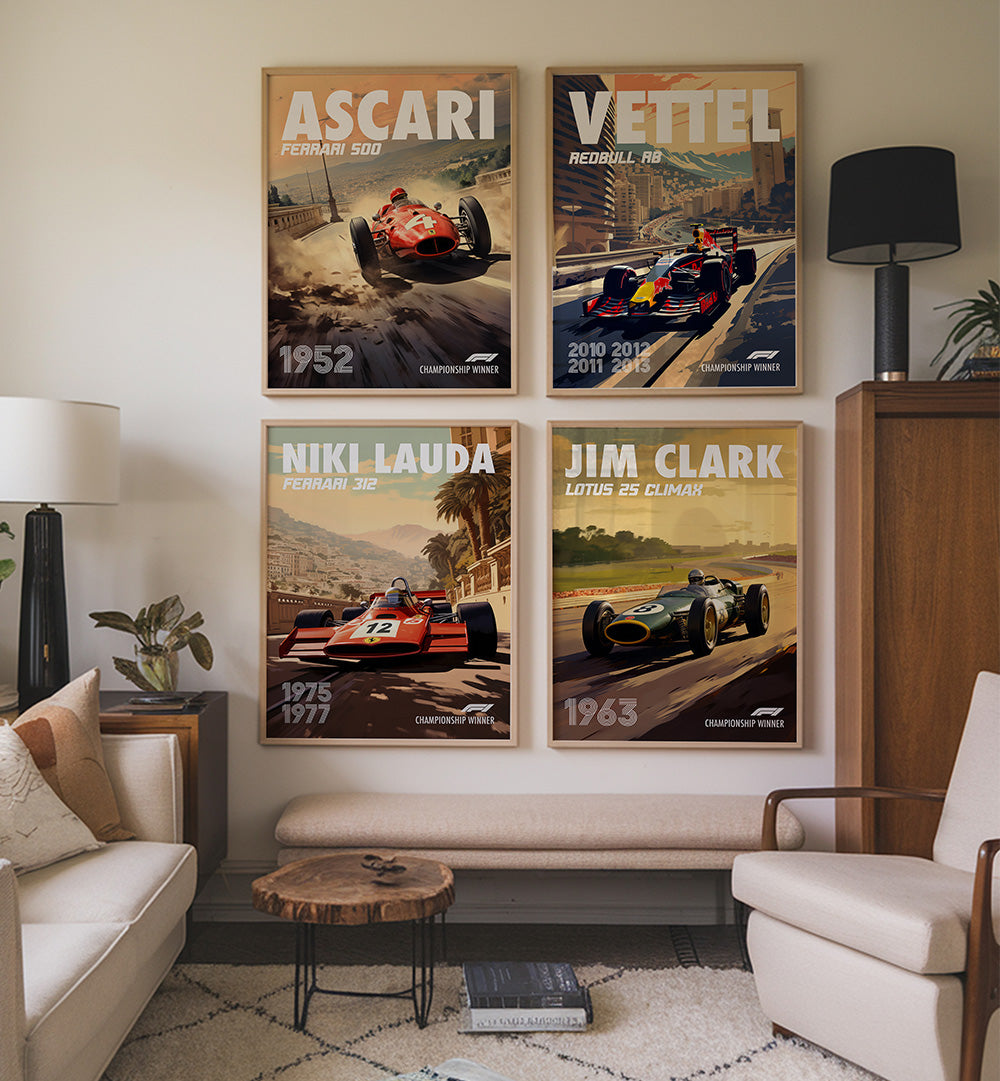 F1 IMMORTALS GALLERY WALL , GALLERY WALLS & SETS