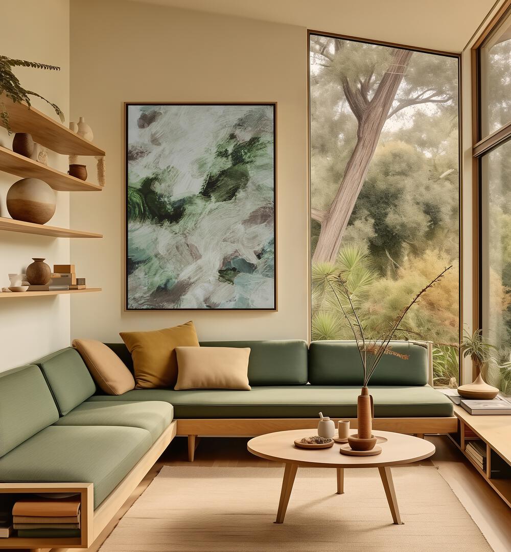 Transform your space with ABSTRACT LAYERS I, ABSTRACT PAINTINGS, showcasing vivid color layers for modern elegance.
