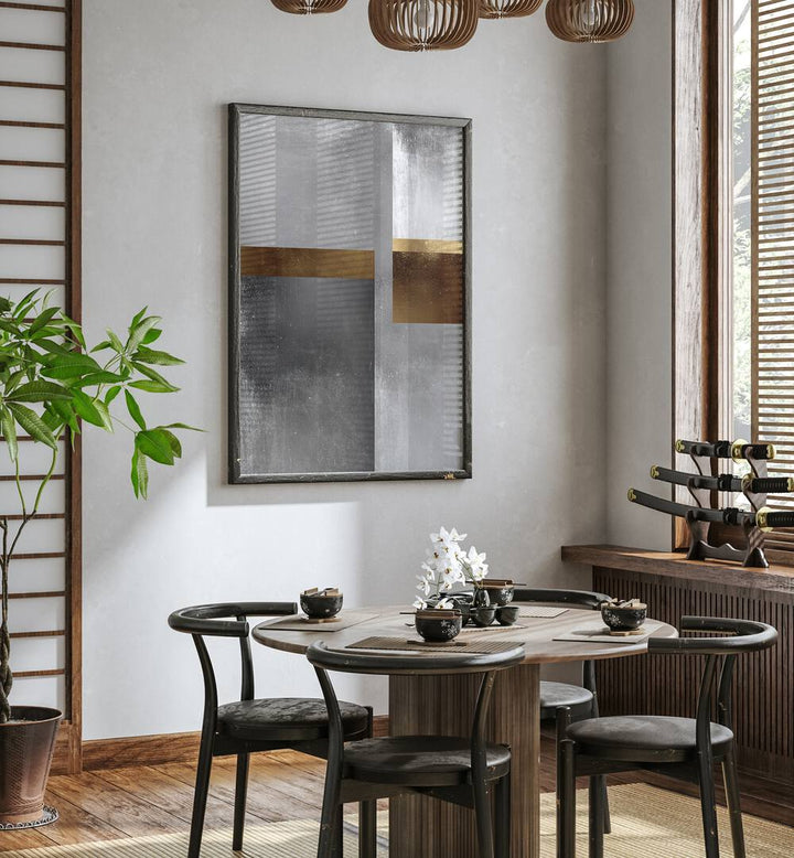 GOLD AND SILVER VI , GEOMETRIC ART PRINTS