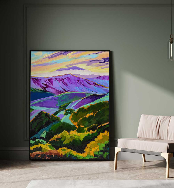 PURPLE MOUNTANS MAJESTY , LANDSCAPE PAINTINGS