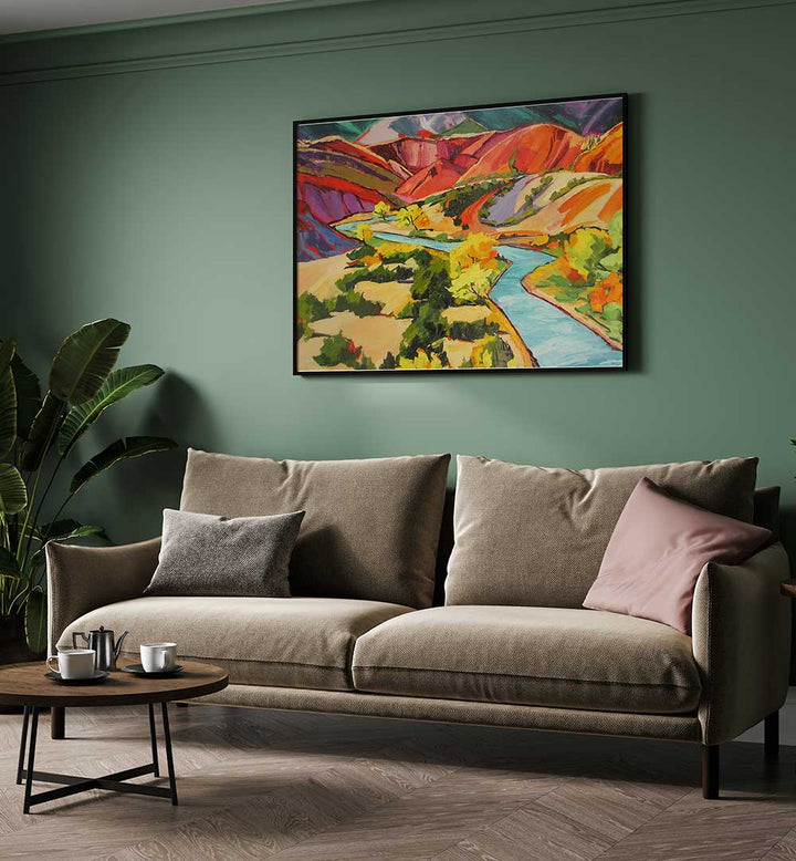 MEANDERING RIVER , LANDSCAPE PAINTINGS