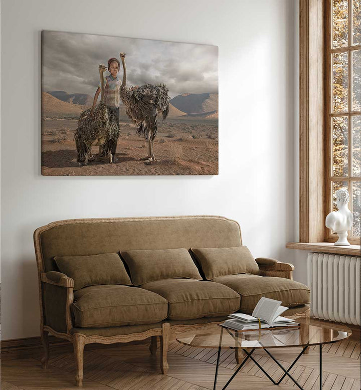OSTRICH BOY , PHOTOGRAPHY PRINTS