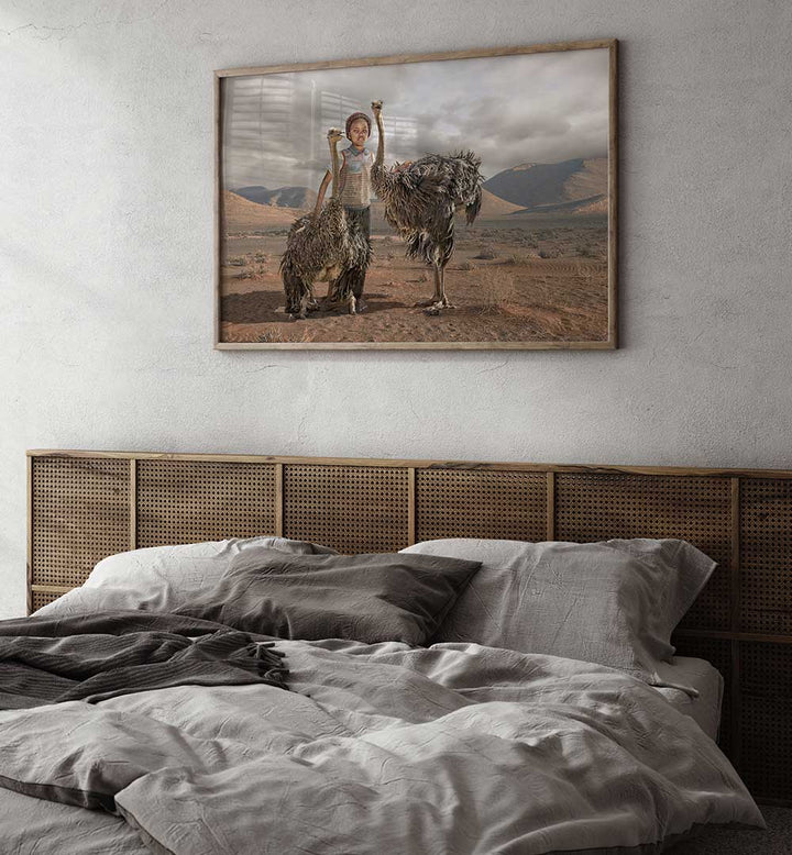 OSTRICH BOY , PHOTOGRAPHY PRINTS