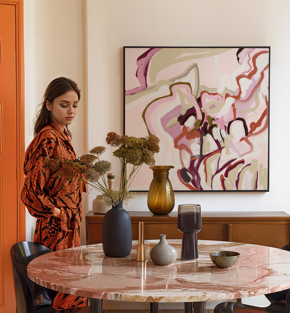 PASTEL CREAM , ABSTRACT PAINTINGS