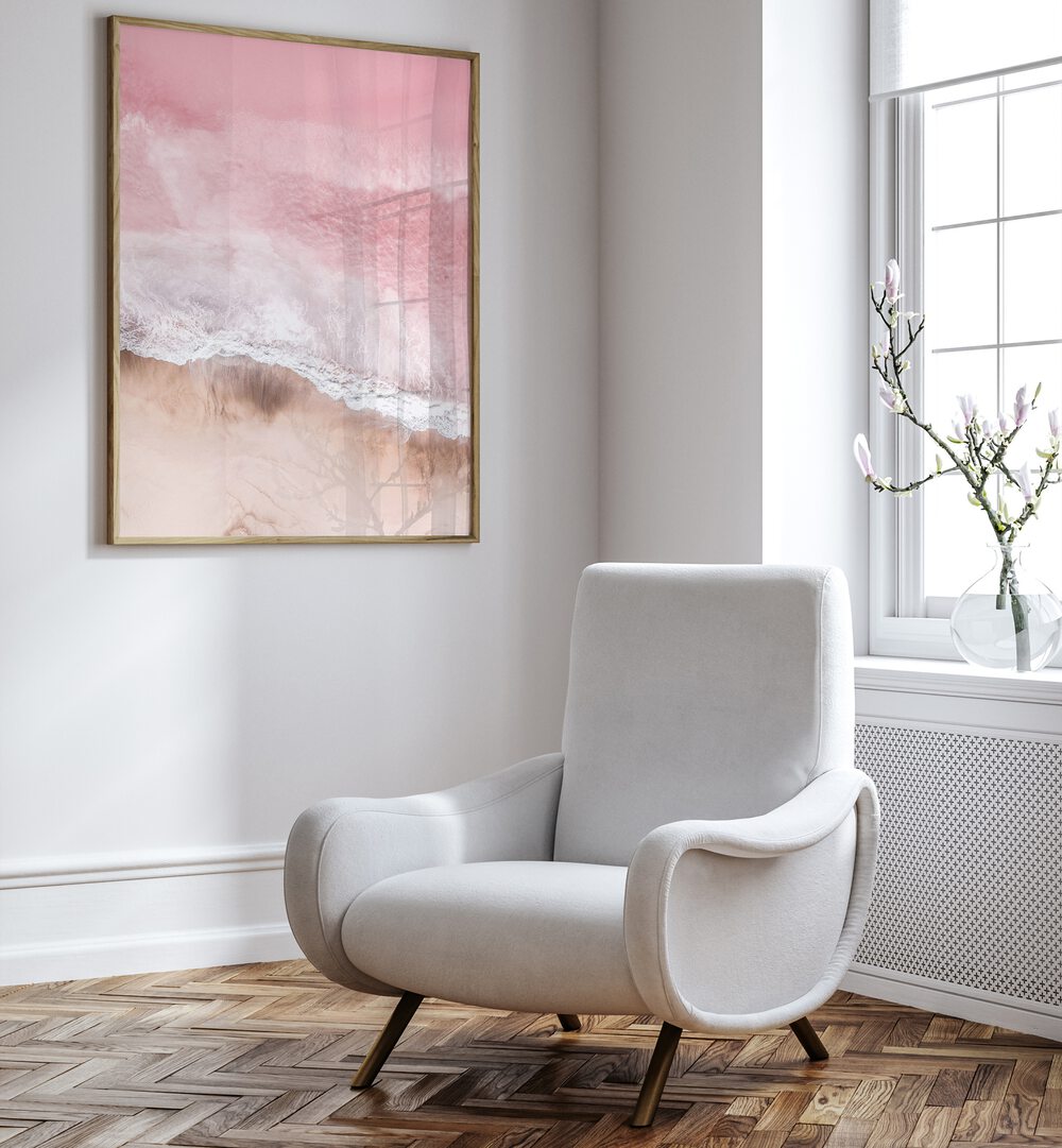 Elegant PINK SEA, BEACH PAINTINGS elevate your space with vibrant ocean hues and enchanting marine details.