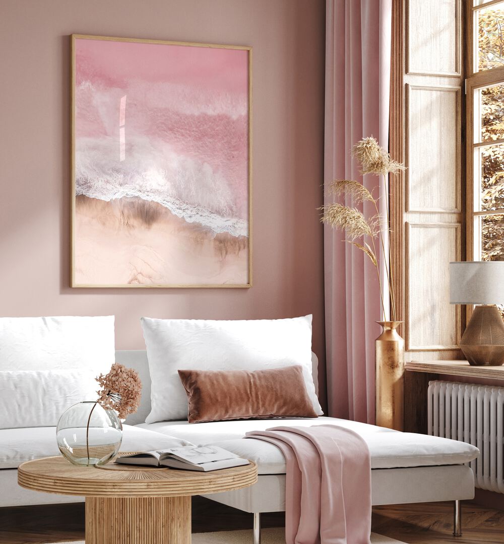 PINK SEA, BEACH PAINTINGS add a vibrant touch to your home decor, enhancing any room with ocean-inspired beauty.