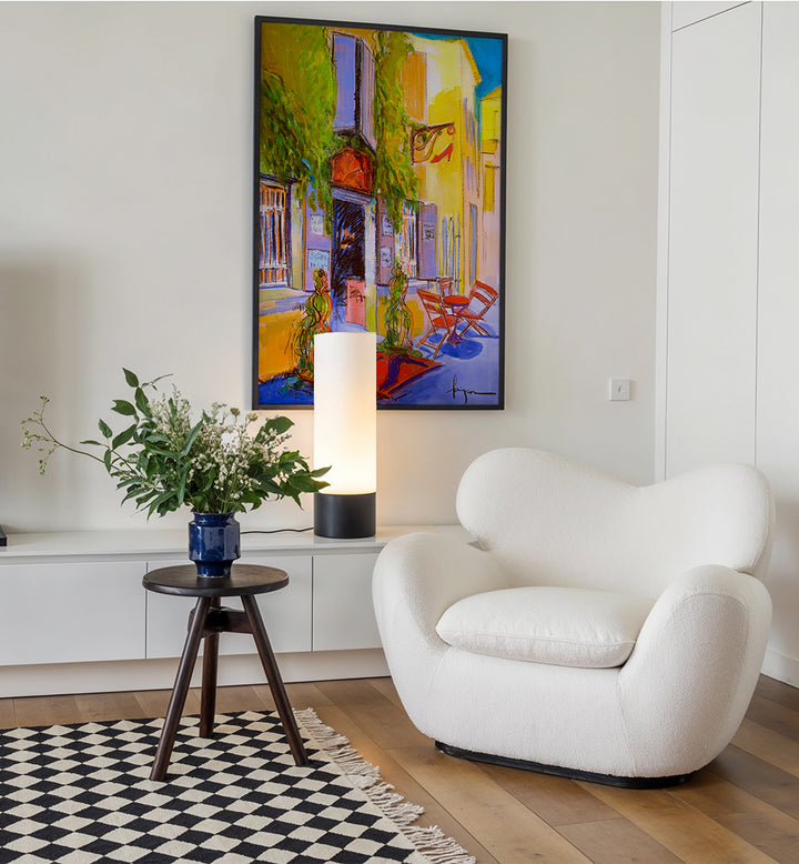 SUNNY COURTYARD CAFE , ABSTRACT PAINTINGS