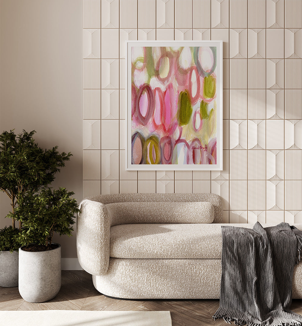 ABSTRACT WITH OVALS, ABSTRACT PAINTINGS