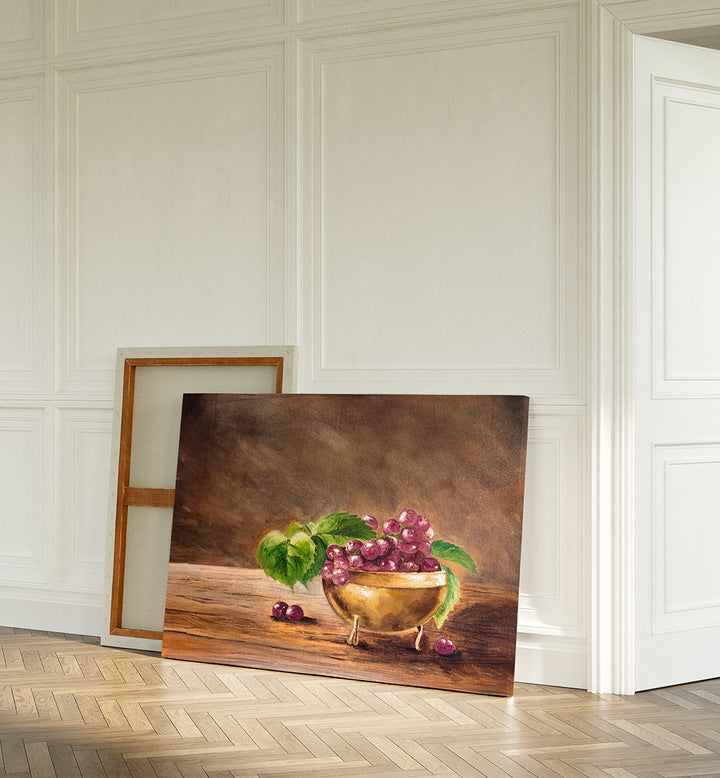 STILL LIFE - GRAPES AND GOLD , HANDMADE ARTWORKS
