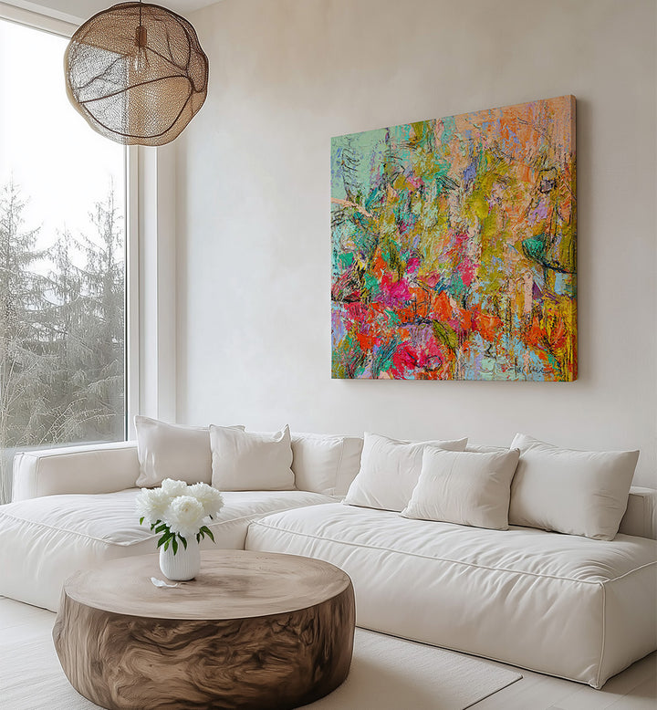 EXPRESSIONIST COLORFUL ABSTRACT V , ABSTRACT PAINTINGS