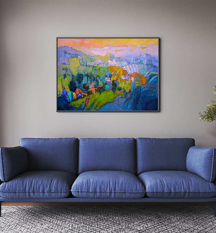 COLORFUL PANORAMA , LANDSCAPE PAINTINGS