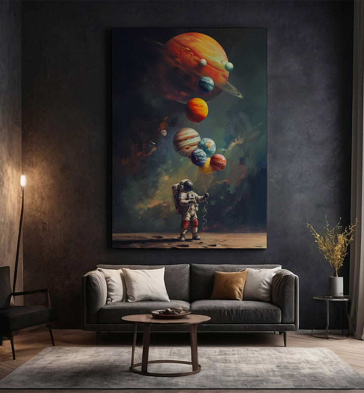 SPACE BALLOON , SURREAL ART PRINTS