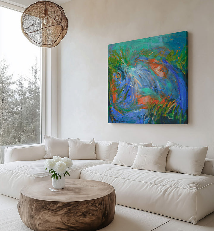 EXPRESSIONIST COLORFUL ABSTRACT VI , ABSTRACT PAINTINGS