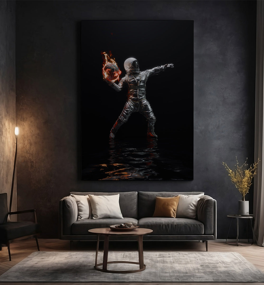 PLANET THROWER , SURREAL ART PRINTS