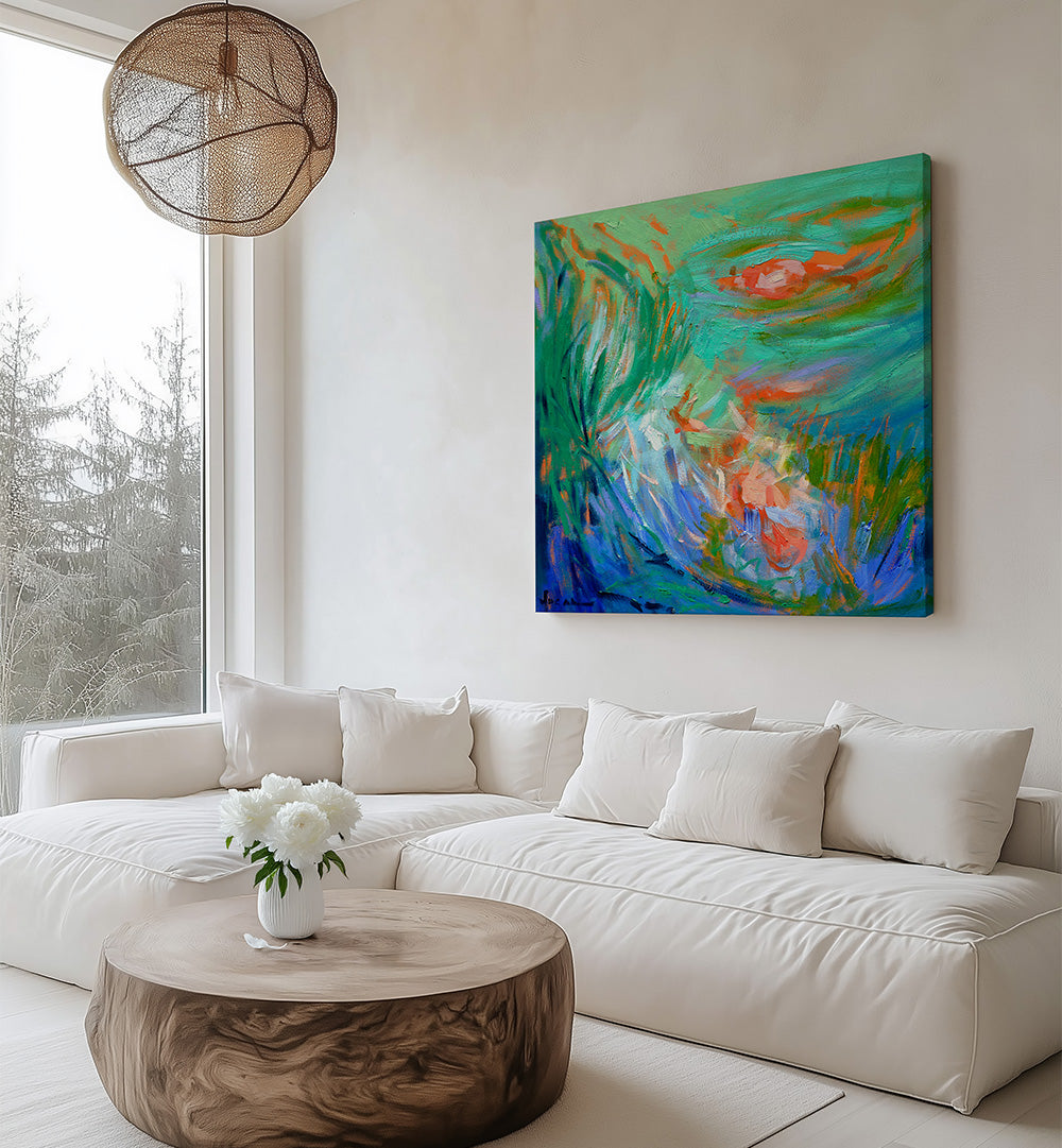 KOI SERENITY, ABSTRACT PAINTINGS