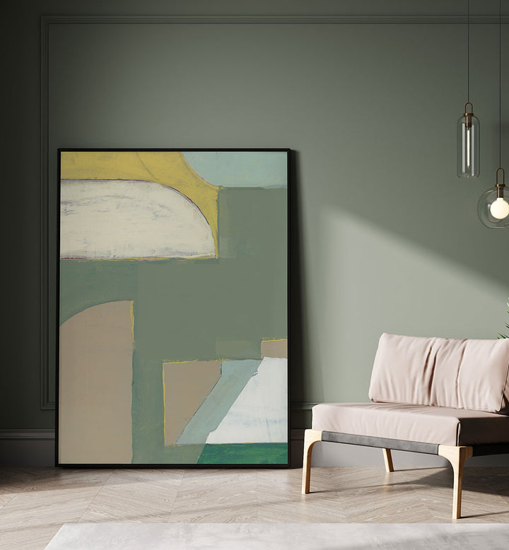 Stylish interior featuring ABSTRACT PAINTING II, a vibrant piece that enhances any space with ABSTRACT PAINTINGS.