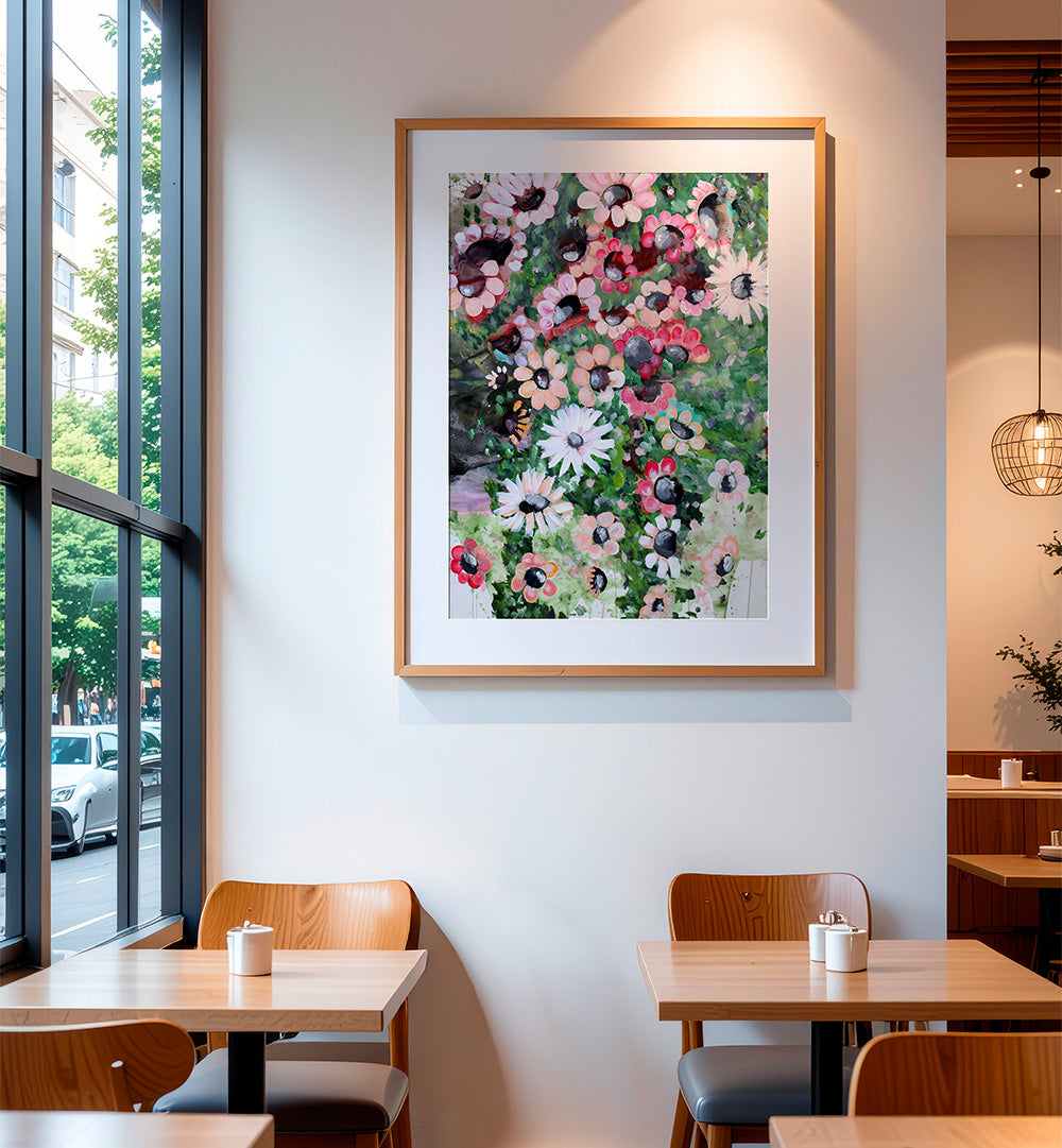 RADIANT BLOSSOMS , FLORAL FLOWER PAINTINGS