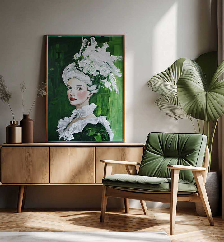 EMERALD ELEGANCE , PORTRAITS & FIGURATIVE ILLUSTRATIONS