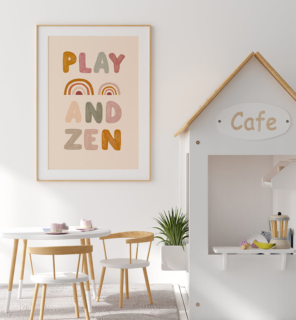 PLAY AND ZEN , QUOTES & TYPOGRAPHY POSTERS