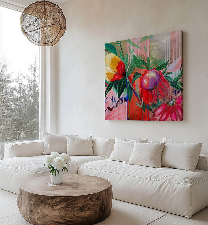 PAINTING IV , FLORAL FLOWER PAINTINGS