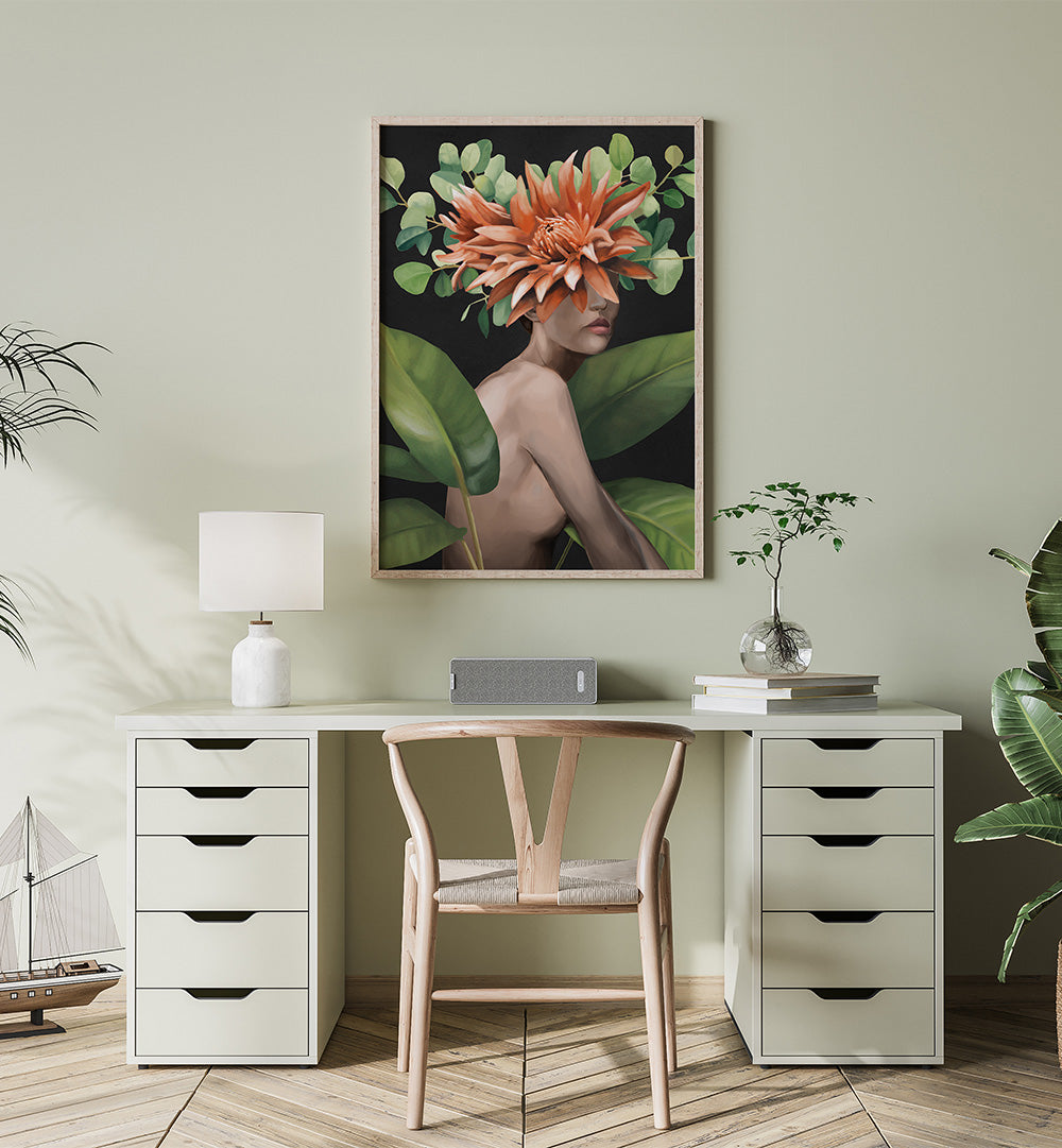 VEILED BY BLOOM, SURREAL ART PRINTS