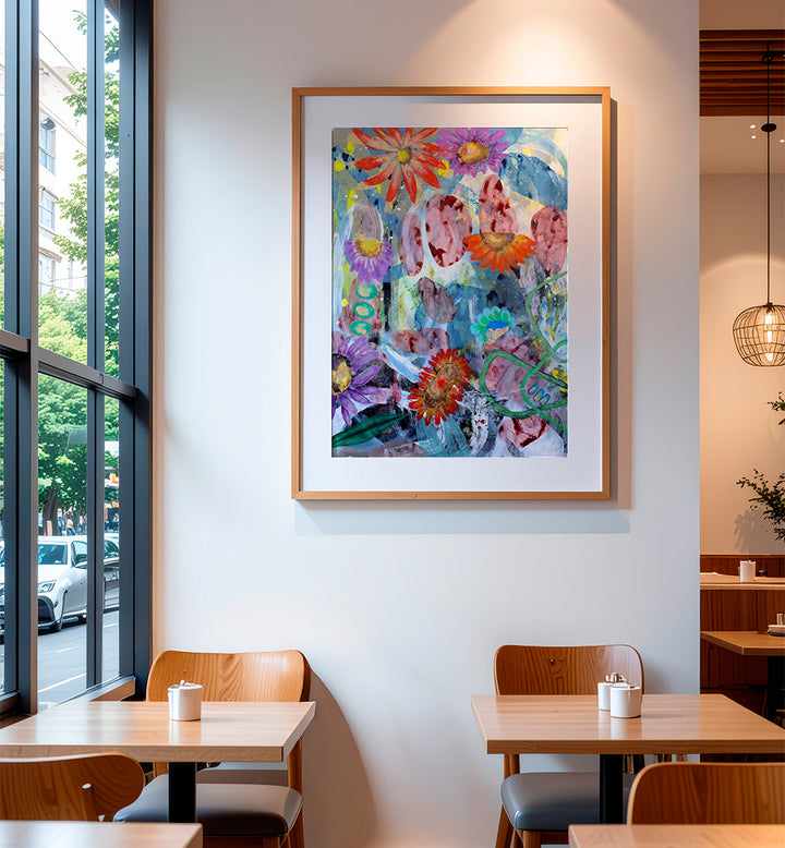 PAINTING , FLORAL FLOWER PAINTINGS